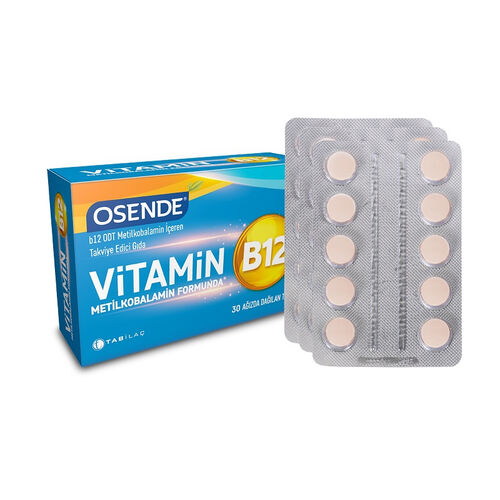 TAB İlaç Sanayi A.Ş - Osende Metilkobalamin B12 30 Tablet
