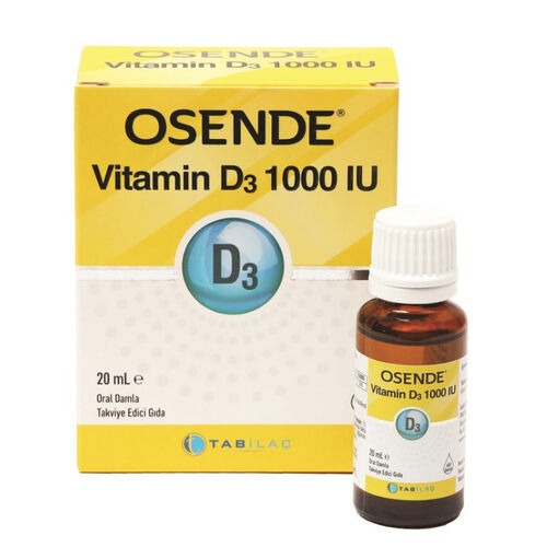 TAB İlaç Sanayi A.Ş - Osende Vitamin D3 Damla 20 ml