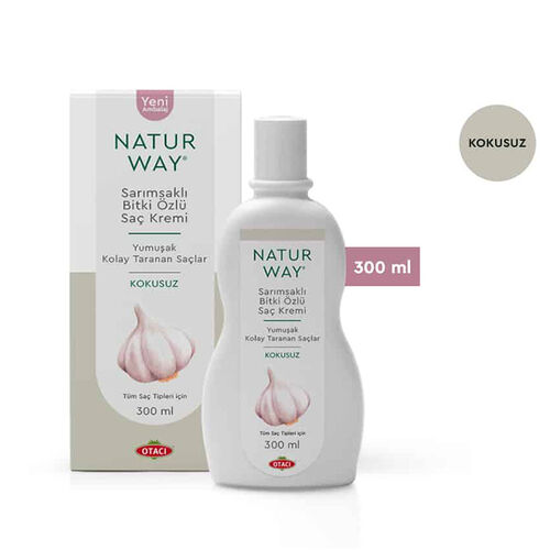 Otacı - Otacı Naturway Sarımsaklı Bitki Özlü Kokusuz Saç Kremi 300 ml