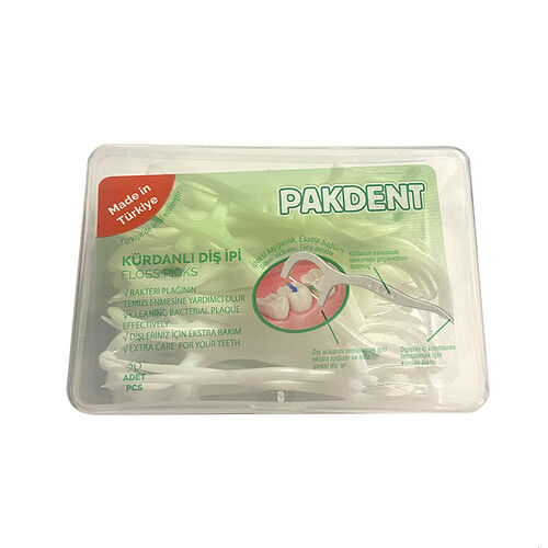 Pakdent - Pakdent Kürdanlı Diş İpi 50 Adet