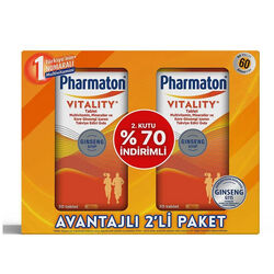 Pharmaton - Pharmaton Vitality 30 Tablet Avantajlı 2'li Paket