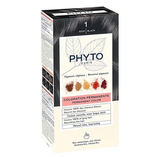 Phyto Saç Bakım - Phyto Phytocolor Bitkisel Saç Boyası - 1 Siyah