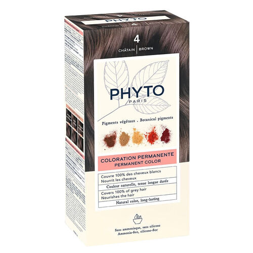 Phyto Saç Bakım - Phyto Phytocolor Bitkisel Saç Boyası - 4 Kestane