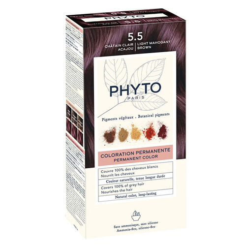 Phyto - Phyto Phytocolor Bitkisel Saç Boyası - 5.5 Açık Kestane Akaju