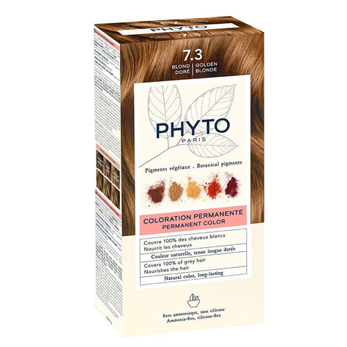Phyto - Phyto Phytocolor Bitkisel Saç Boyası 7.3 - Kumral Dore Yeni Formül