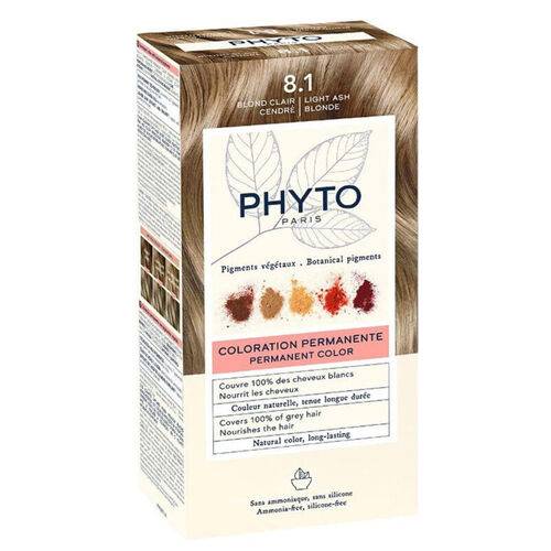 Phyto Saç Bakım - Phyto Phytocolor Bitkisel Saç Boyası - 8.1 Küllü Sarı