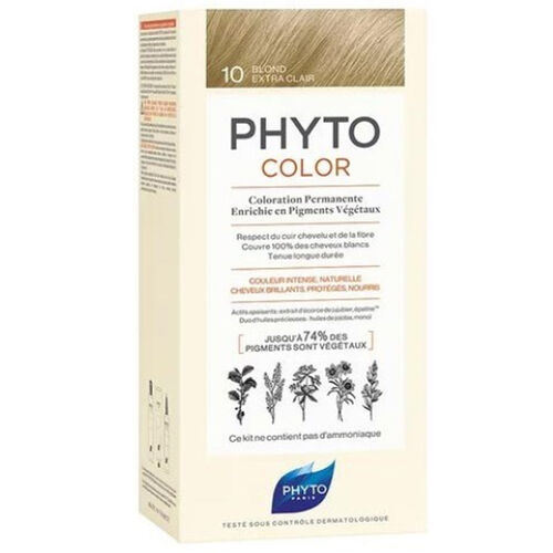Phyto - Phyto Phytocolor Bitkisel Saç Boyası 10 - Çok Açık Sarı Yeni Formül