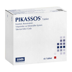 Assos İlaç - Pikassos İnositol ve Resveratrol 45 Tablet