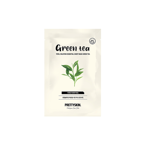 PRETTYSKIN - Prettyskin Total Solution Essential Sheet Mask - Green Tea 23 g