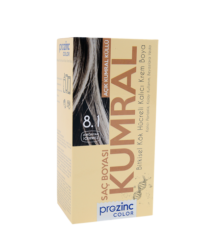 Prozinc - Prozinc Color 8.1 Kumral - Amonyaksız Bitkisel Kalıcı Saç Boyası