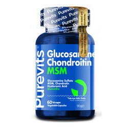 Purevits - Purevits Glucosamine Chondroitin MSM Takviye Edici Gıda 60 Tablet