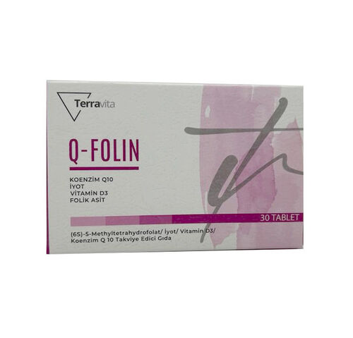 Q-Folin - Q-Folin Koenzim Q 10 Takviye Edici Gıda 30 Tablet