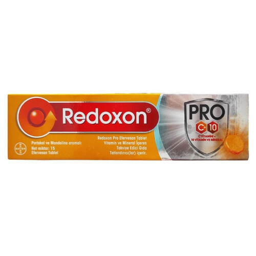 Redoxon - Redoxon Pro C Vitamini + 10 Vitamin ve Mineral 15 Adet