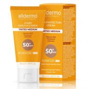 Alldermo - Alldermo Nemlendirici Renkli Güneş Kremi Spf50+ 50 ml | Tinted Medium