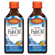 Carlson - Carlson Balık Yağı İçeren Portakal Aromalı Sıvı Takviye Edici Gıda 2 x 200 ml