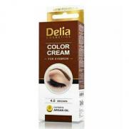 Delia Cosmetics - Delia Cream For Eyebrows 4.0 Brown With Argan Oil