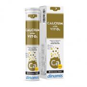 Dinamis - Dinamis Calcium with Vith-C Takviye Edici Gıda 20 Efervesan Tablet