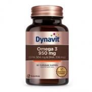 Dynavit - Eczacıbaşı Dynavit Omega 3 950 mg Takviye Edici Gıda 30 Yumuşak Kapsül