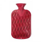 Fashy - Fashy Termofor Kırmızı Dalga Desen Sıcak Su Torbası 2L