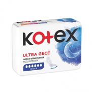 Kotex - Kotex Ultra Gece Hızlı Emici Ped 6 Adet