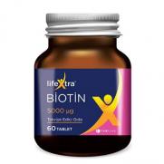 TAB İlaç Sanayi A.Ş - LifeXtra Biotin Takviye Edici Gıda 60 Tablet