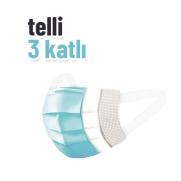 Mag - Mag Üç Katlı Telli Mavi Maske 10x5 (50 Adet) (ÜTS Kayıtlı)
