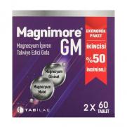 TAB İlaç Sanayi A.Ş - Magnimore GM Magnezyum İçeren Takviye Edici Gıda 2x60 Tablet- 2.si %50 İndirimli
