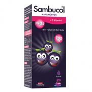 Sambucol - Sambucol Kids Kara Mürver C Vitamini ve Çinko İçeren Takviye Edici Gıda 120 ml