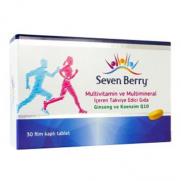 Seven Berry - Seven Berry Multivitamin ve Multimineral İçeren Takviye Edici Gıda 30 Tablet