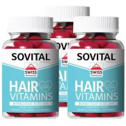 Sovital - Sovital Hair Vegan Gummy Saç Vitamini 60 Kapsül x 3 Adet
