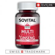 Sovital - Sovital Multi Vitamin + Ginseng Takviye Edici Gıda 60 Tablet