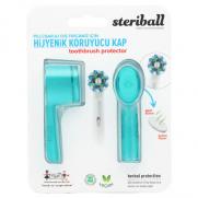 Steriball - Steriball Pilli veya Şarjlı Diş Fırçaları İçin Hijyenik Diş Fırçası Kabı - Turkuaz