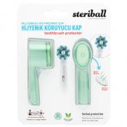 Steriball - Steriball Pilli veya Şarjlı Diş Fırçaları İçin Hijyenik Diş Fırçası Kabı - Yeşil