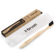 T-Brush - T-Brush Bambu Diş Yumuşak Fırçası Orta Sert Siyah