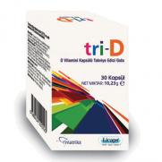 Matriks İlaç - Tri-D D Vitamini Kapsülü Takviye Edici Gıda 30 Kapsül