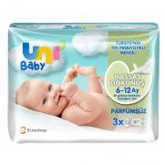 Uni Baby - Uni Baby Hassas Dokunuş Islak Mendil 3x52 Adet