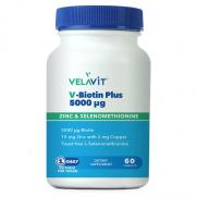 Velavit - Velavit V-Biotin Plus 5000mcg Takviye Edici Gıda 60 Tablet