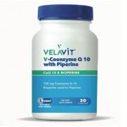 Velavit - Velavit V-Coenzyme Q10 With Piperine 30 Kapsül