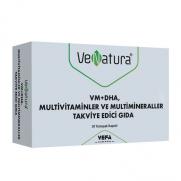 VeNatura - VeNatura VM+DHA Multivitaminler ve Multimineraller Takviye Edici Gıda 30 Yumuşak Kapsül