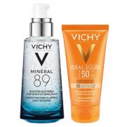 Vichy - Vichy Normal ve Yağlı Ciltler İçin Nemlendirici ve Renkli Dokulu Güneş Koruma Seti