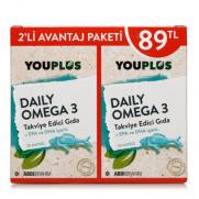 YouPlus - Youplus Daily Omega 3 Takviye Edici Gıda 2x30 Kapsül