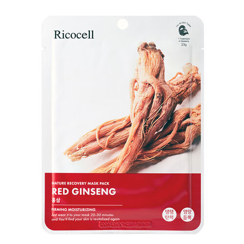 Ricocell - Ricocell Kuru Ciltler için Kırmızı Ginseng Özlü Nemlendirici Maske 23 g