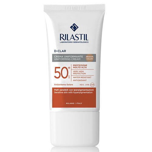 Rilastil - Rilastil D-Clar Leke Karşıtı Yüz Güneş Koruyucu Krem Spf50+ 50 ml - Medium