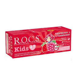 ROCS - ROCS Kids 4-7 Yaş Meyveli Çocuk Diş Macunu 35ml (Ahududulu-Çilekli)