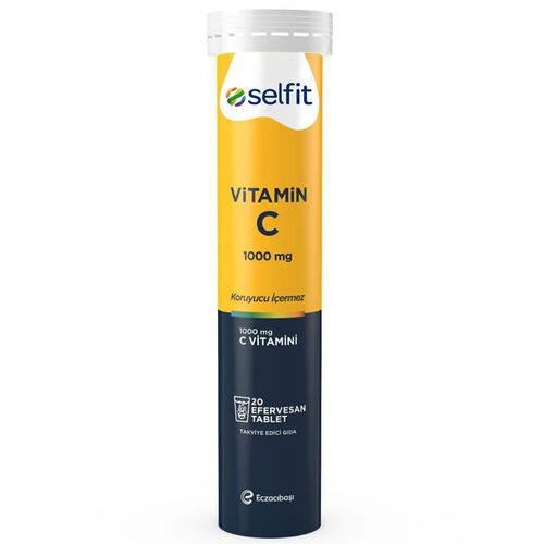 Selfit - Selfit C Vitamini 1000mg 20 Efervesan tablet