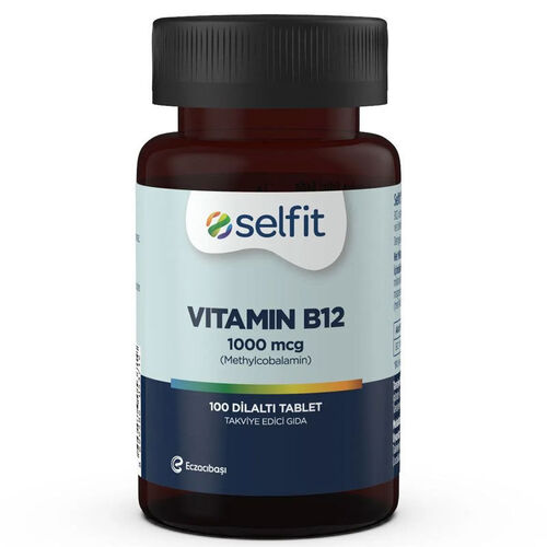 Selfit - Selfit Vitamin B12 1000 Mcg 100 Dilaltı Tablet