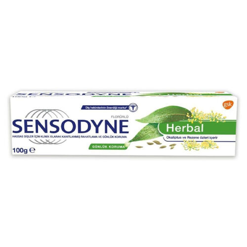 Sensodyne - Sensodyne Herbal Okaliptus ve Rezene Özlü Diş Macunu 100 ml
