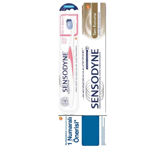 Sensodyne - Sensodyne Tam Koruma Diş Macunu 75 ml + Diş Fırçası HEDİYE