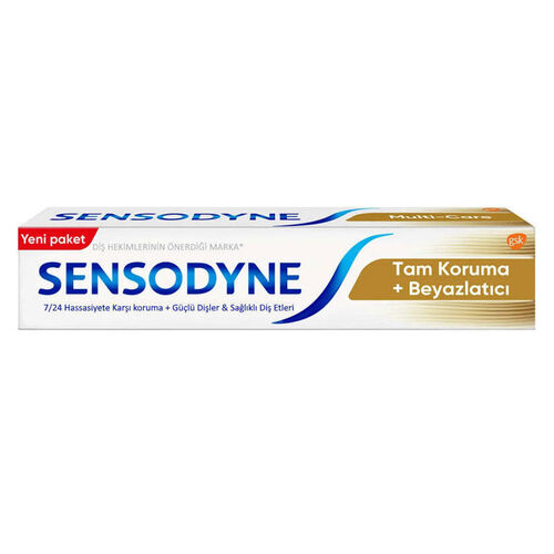 Sensodyne - Sensodyne Tam Koruma ve Beyazlatıcı Diş Macunu 75 ml