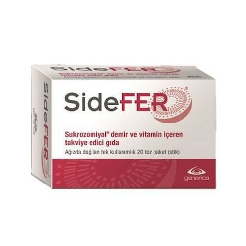 Sidefer - Sidefer Sukrozomiyal Demir ve Vitamin İçeren Takviye Edici Gıda